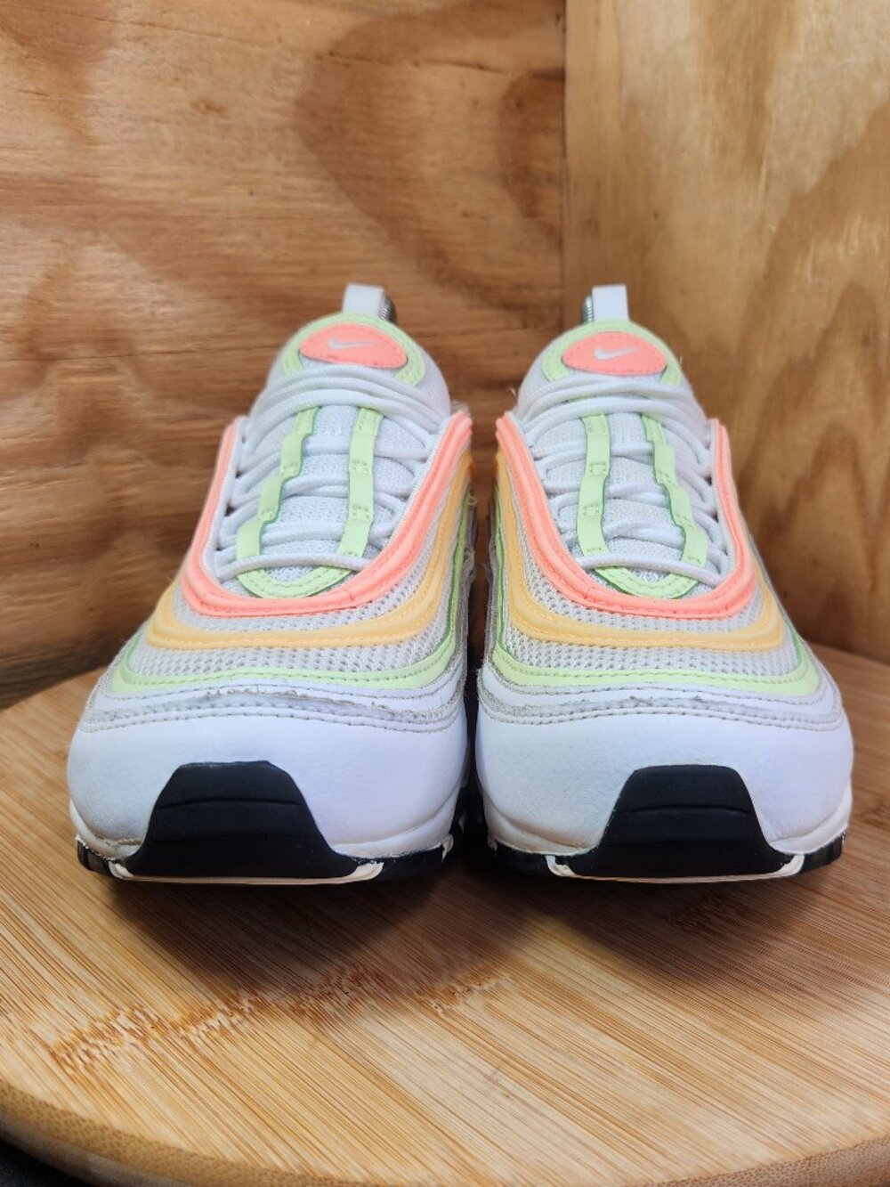 Nike Air Max 97 Womens White Running Shoes Sneakers Size 8.5 - Picture 2 of 10